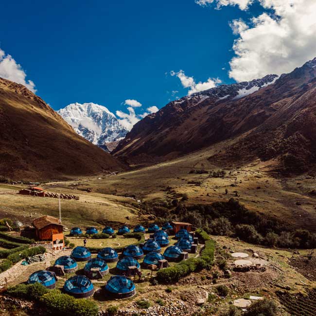 scenery in soraypampa and the sky view campsite